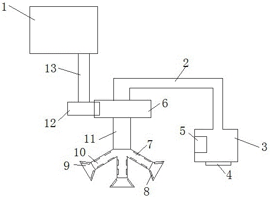 Rear-arranged impunity removing device of high speed steel wire production line