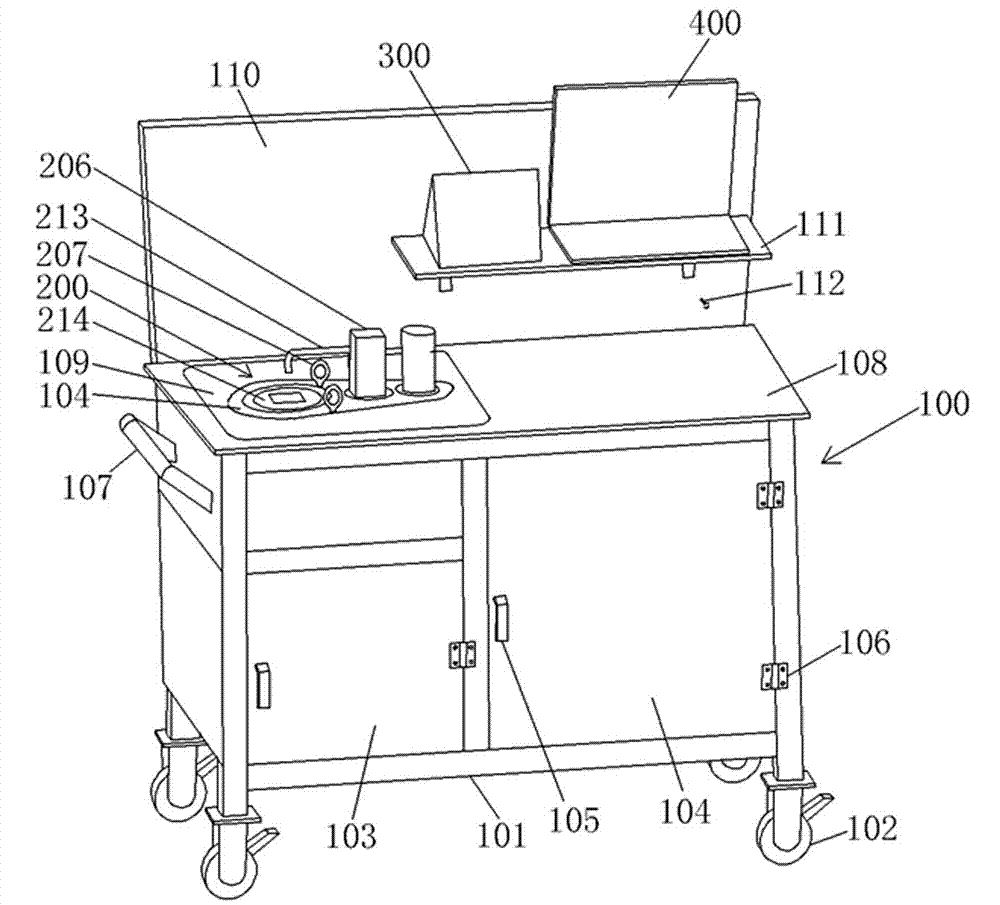 Detecting trolley of hydraulic torque wrench