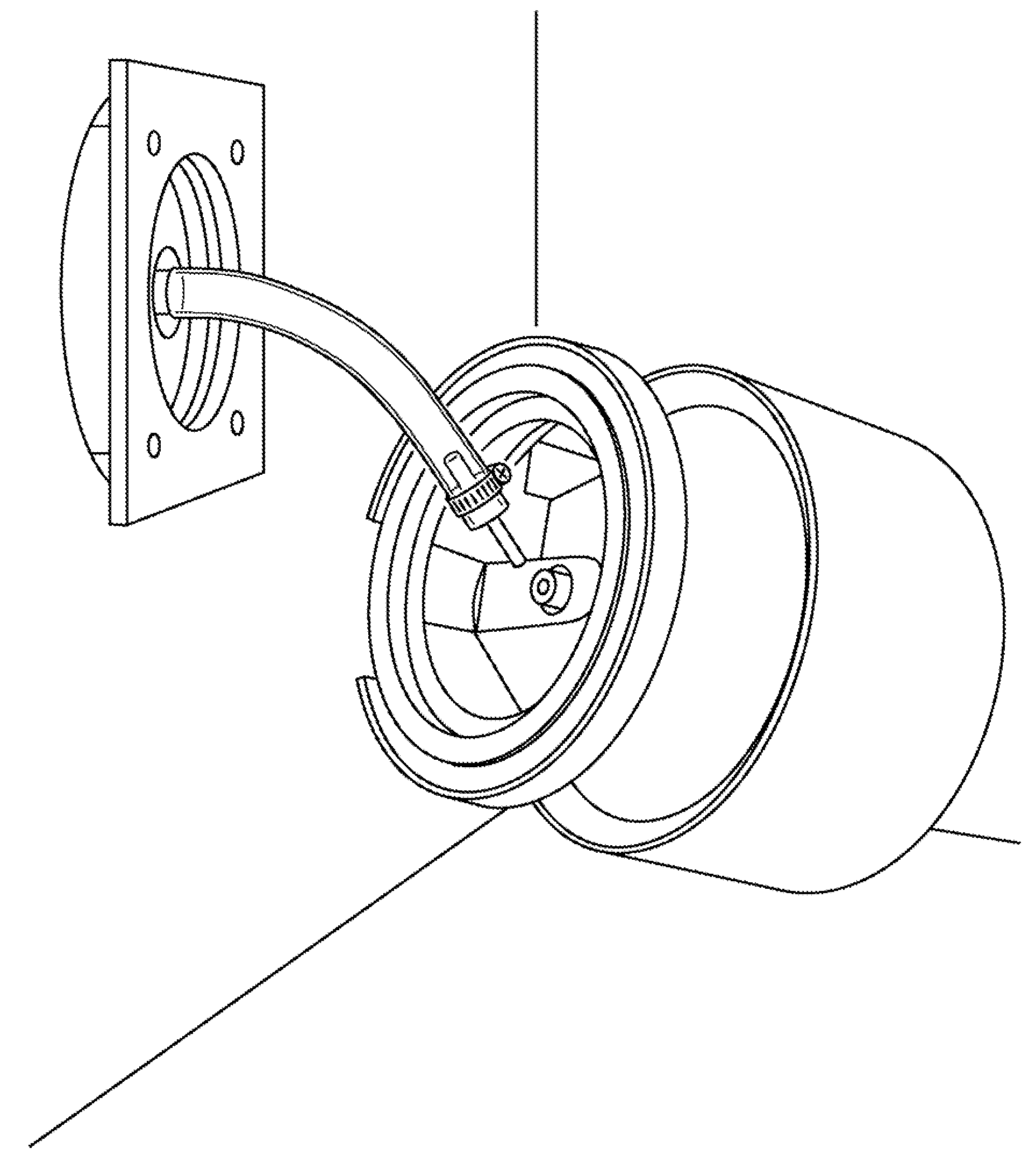 Flexible open tube sampling system for use with surface ionization technology