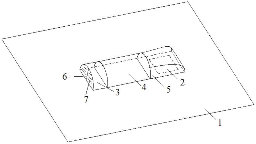 Central air-conditioning air flue with slit valve