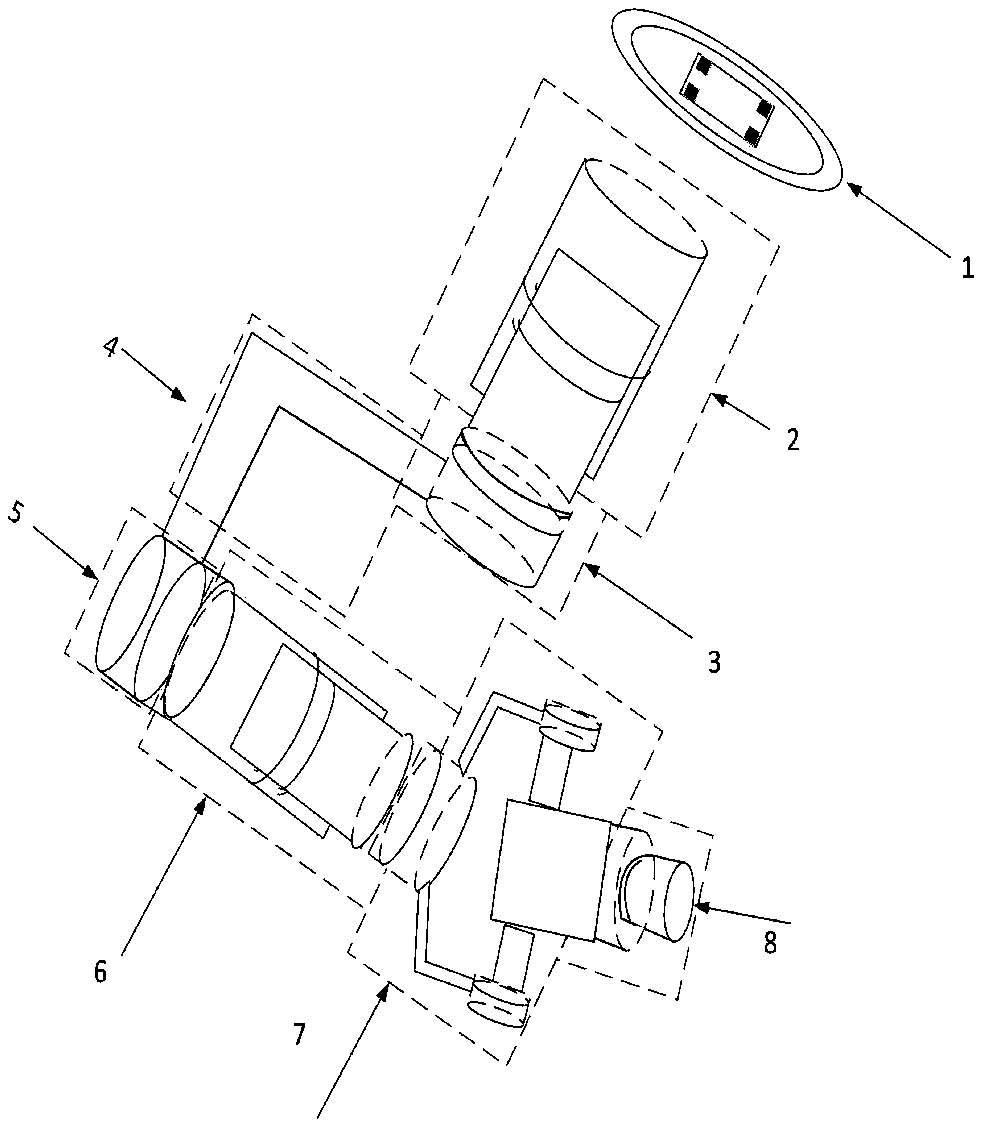 Device for driving infrared camera to scan