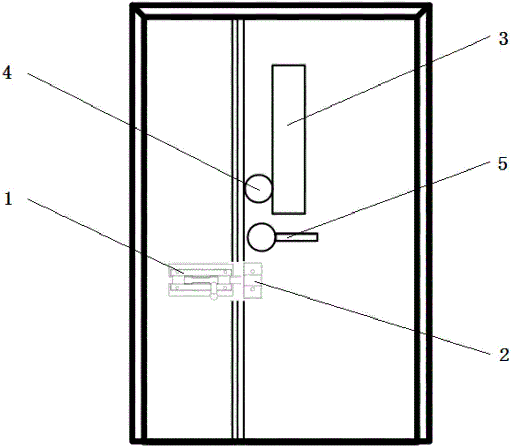 Elastic optical fiber jack type soundproof door bolt