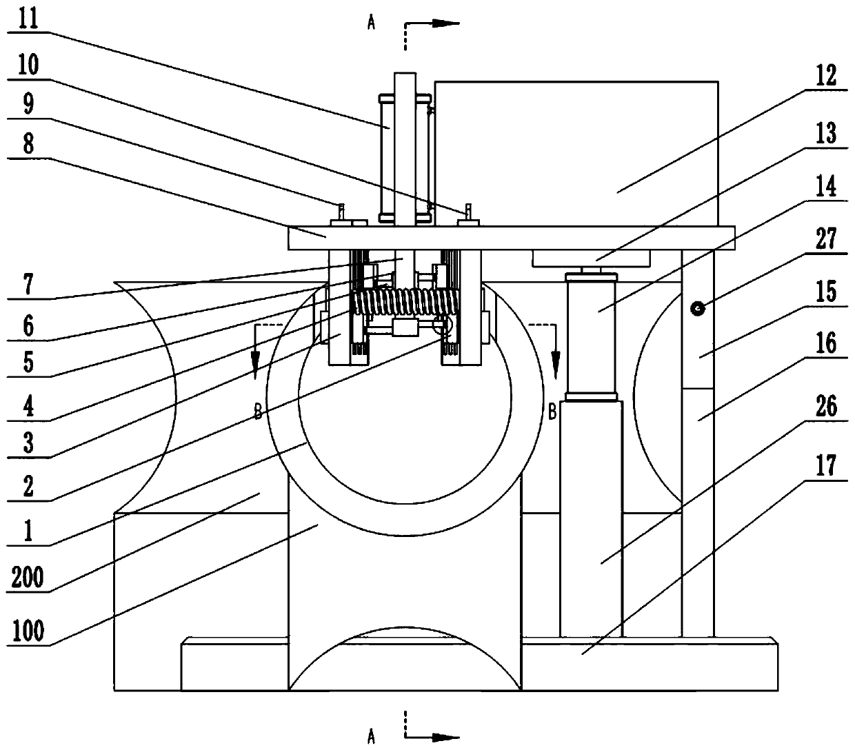 Erw pipe side load applying device and side load applying method thereof