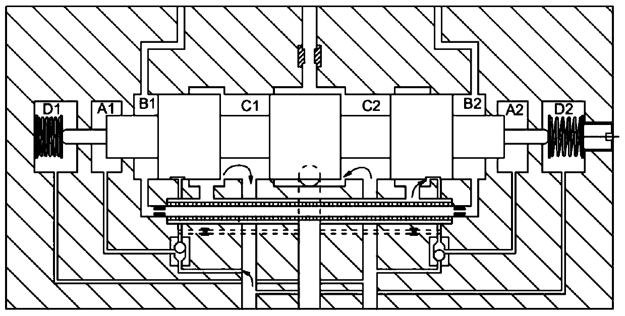 Piezoelectric plate driving nozzle baffle disc pressure servo valve with main valve element hydrodynamic force compensation function