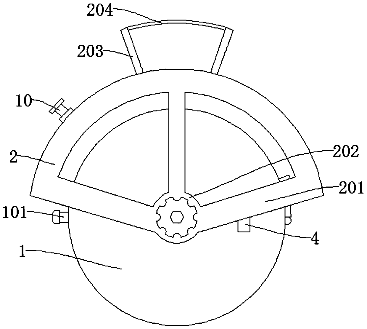 Decorative parking cooling device based on dissolution heat absorption