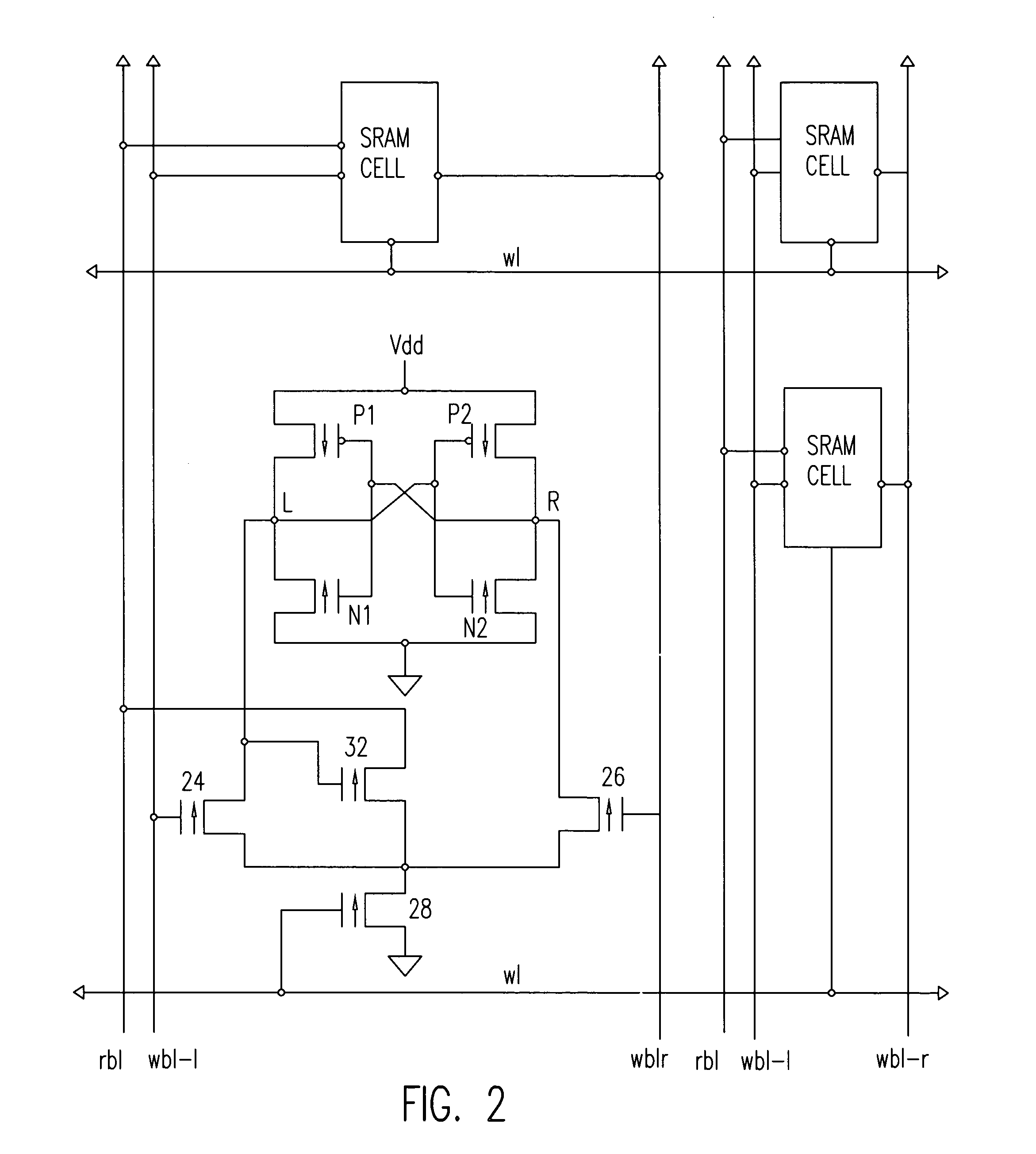 Eight transistor SRAM cell with improved stability requiring only one word line