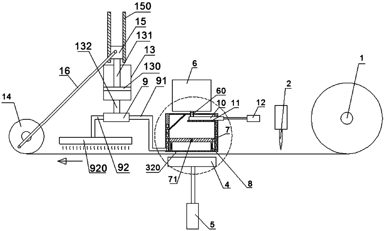 Trademark cutting device