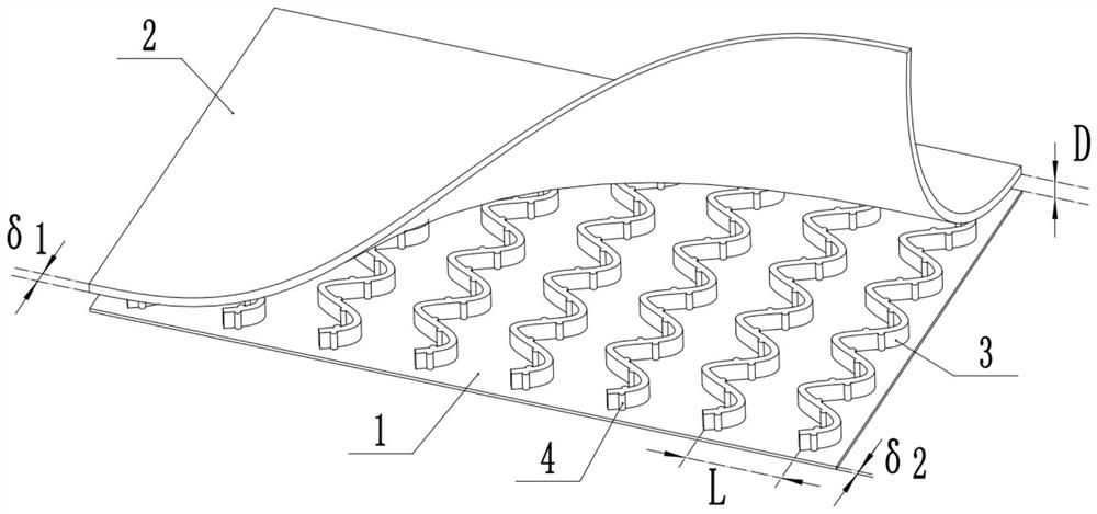 Decorative structure of vertical support