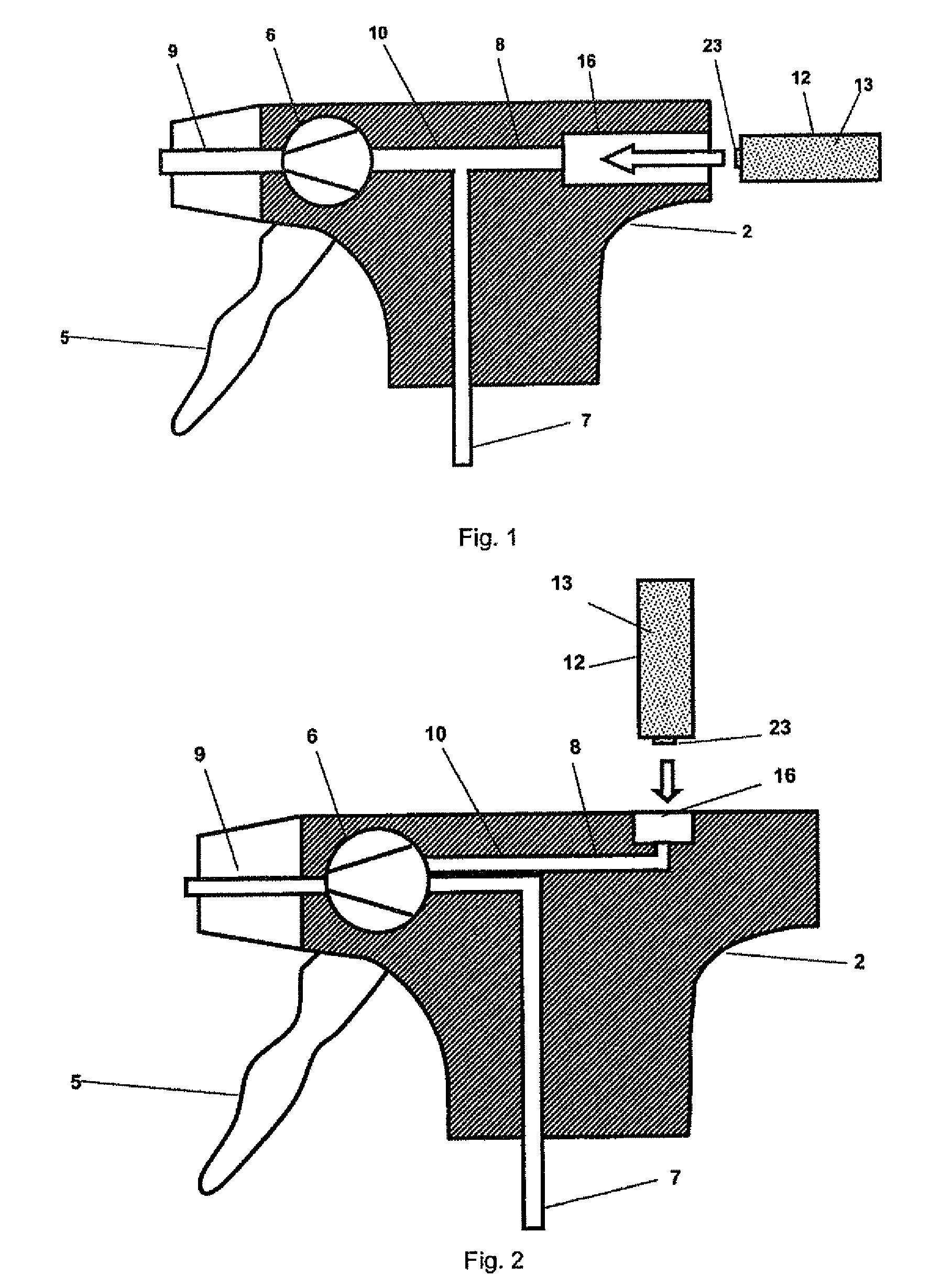 Dispensing device for dispensing a plurality of different preparations