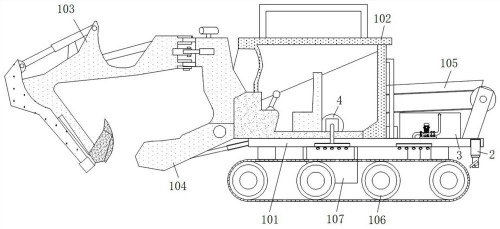 ZWY type mining crawler excavation type loader mud scraping and cleaning device