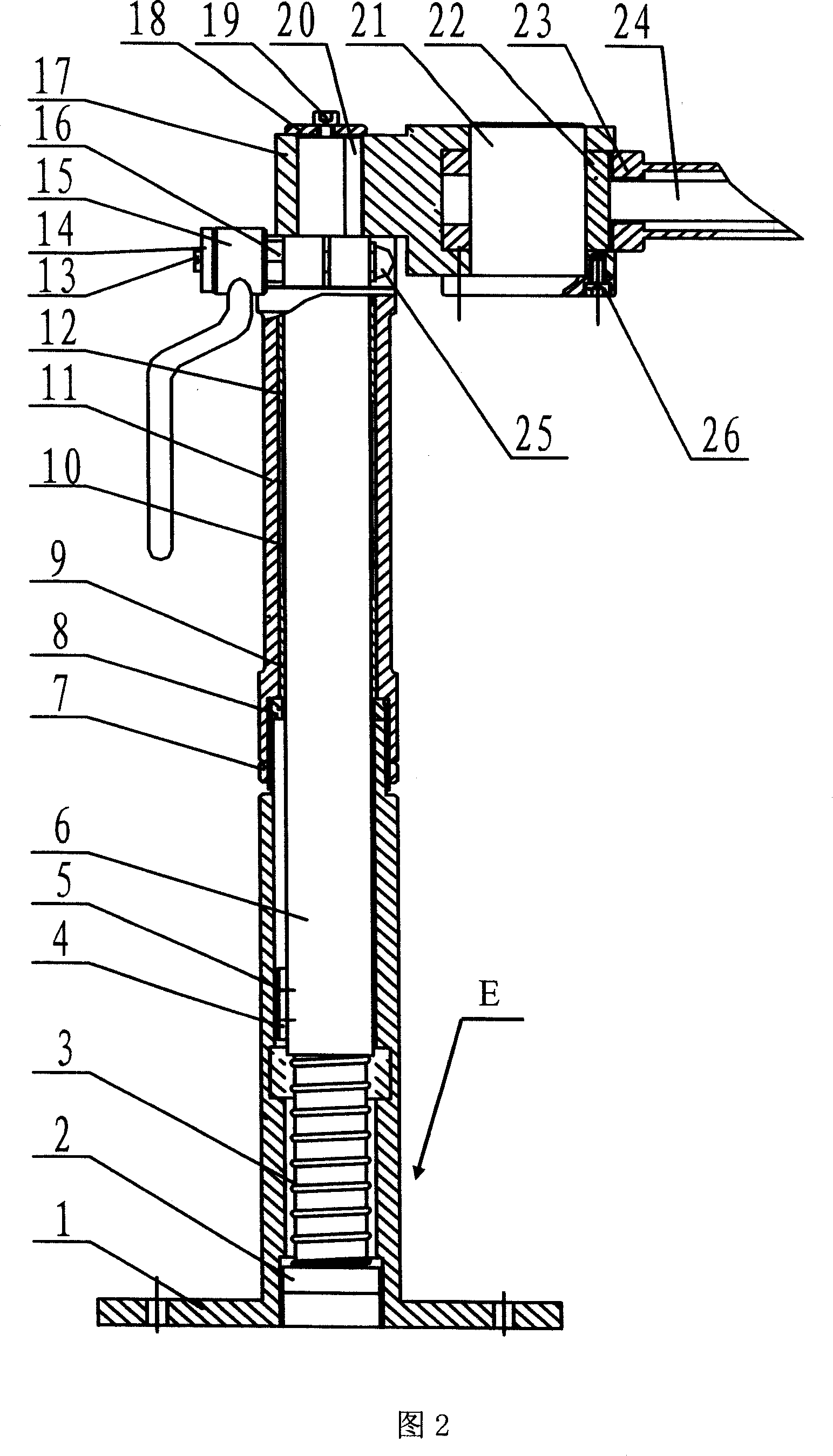 Passive manual locking bracket having gravity compensation function