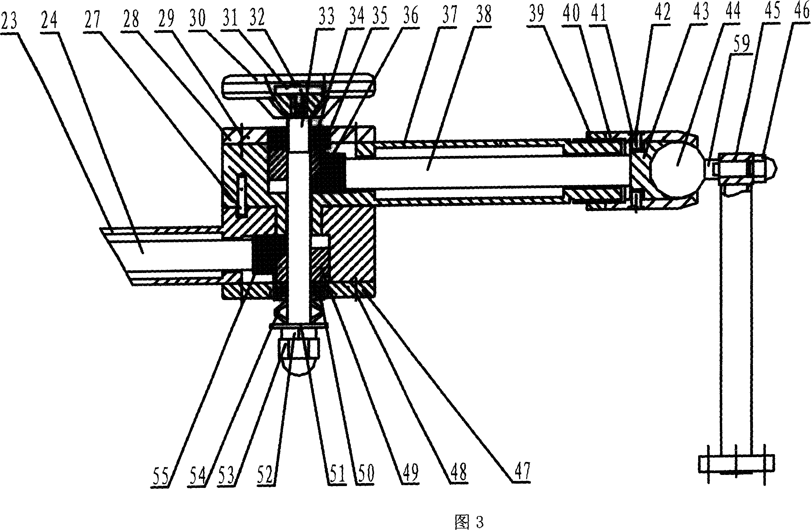 Passive manual locking bracket having gravity compensation function