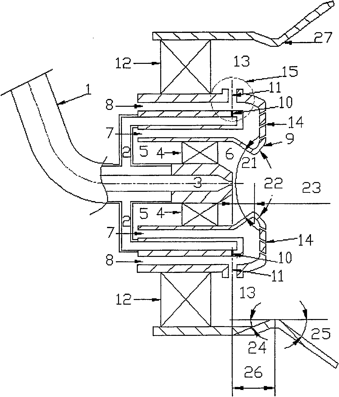 Aerial engine lean premixed preevaporated low contamination combustion chamber