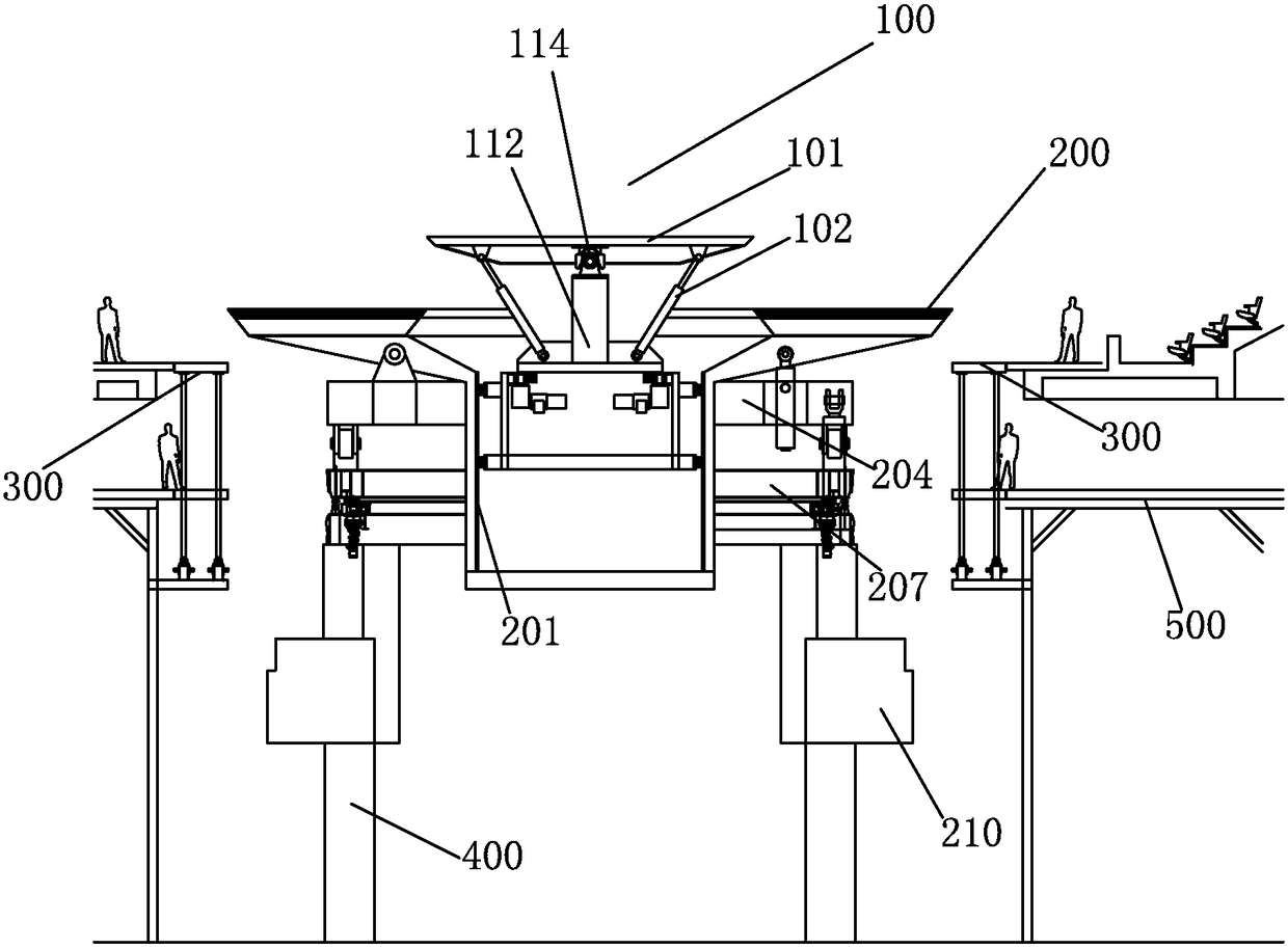 Combined dynamic stage with multi-degree-of-freedom coordinated movement