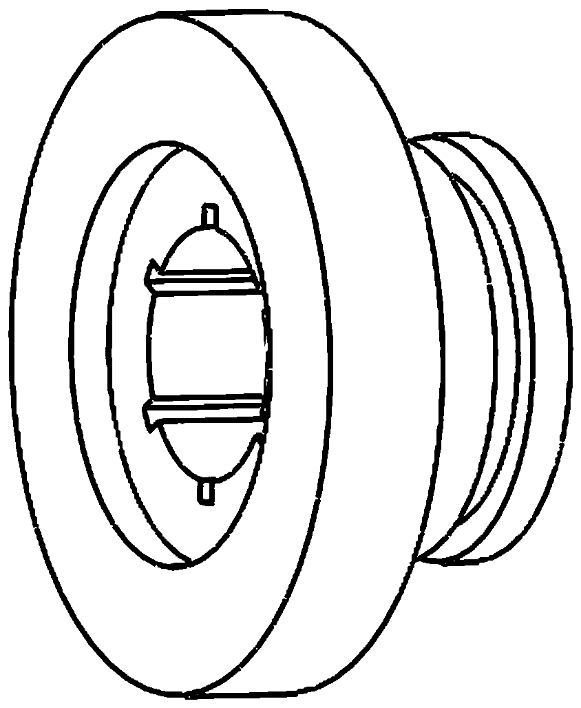 Discharge damping device of bag making machine