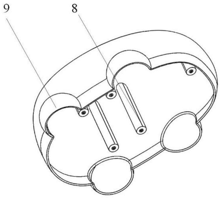 Small wheel and hammer matched type back massage trolley