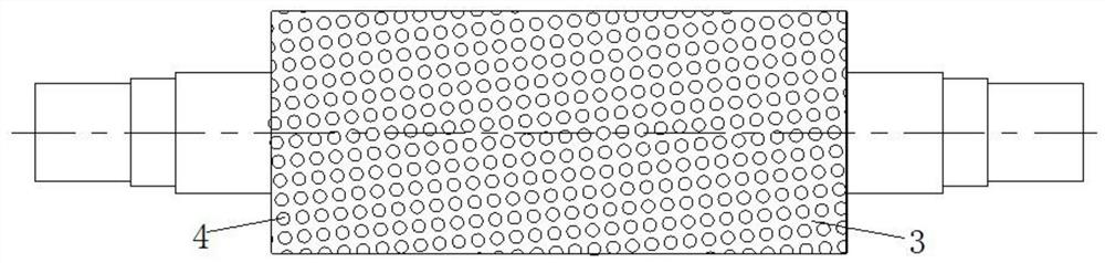 Special calendaring roller for flour food products and manufacturing method thereof