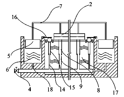 Buoyancy ascending-descending water decanter and implementation method thereof