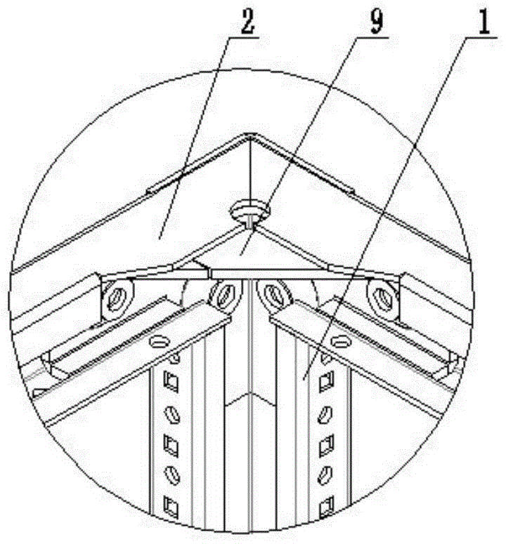 Novel 45-degree-wing-angle G sectional material switch cabinet