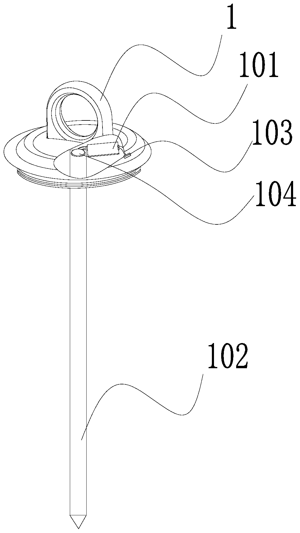 Health pot temperature measuring structure