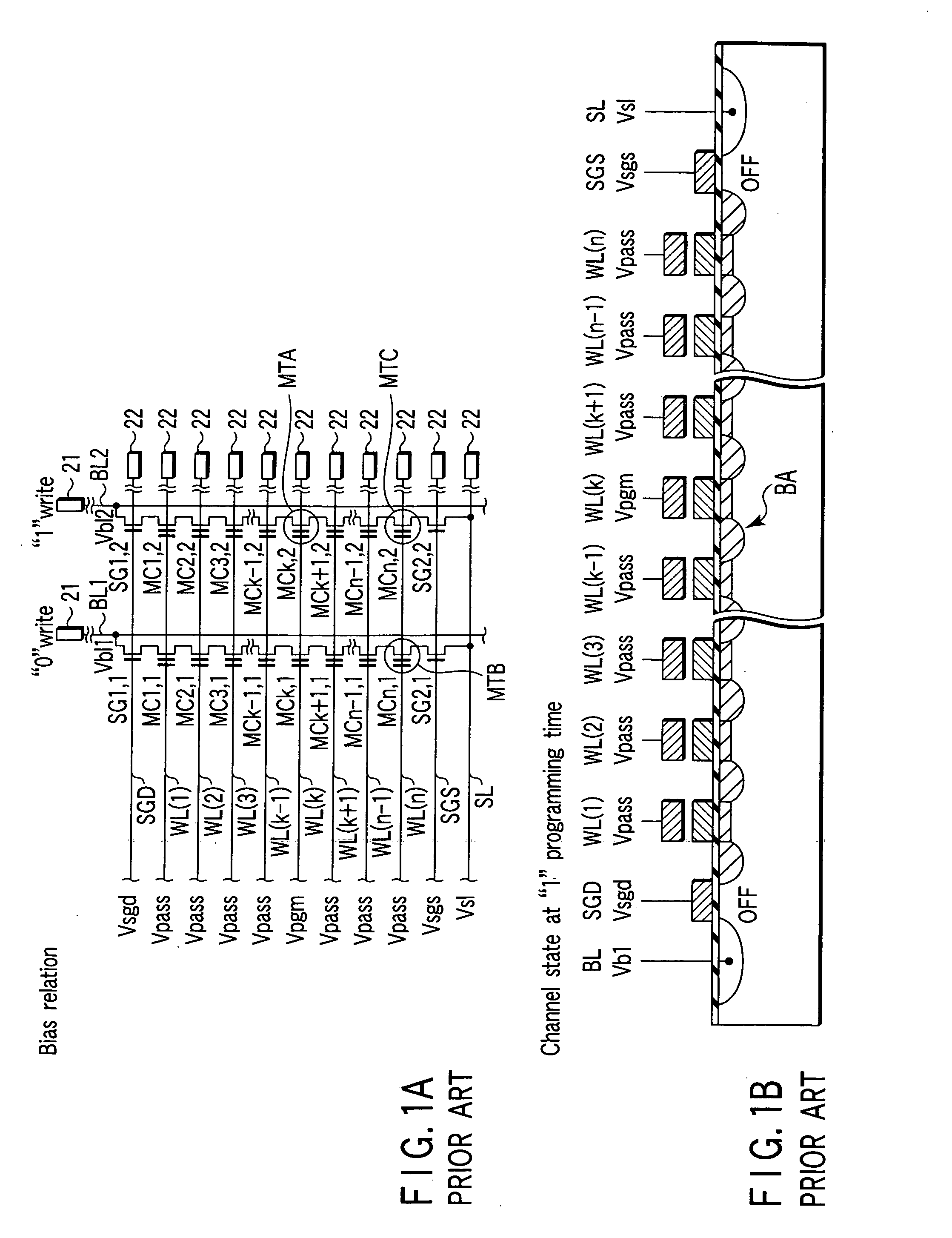 NAND type flash EEPROM in which sequential programming process is performed by using different intermediate voltages