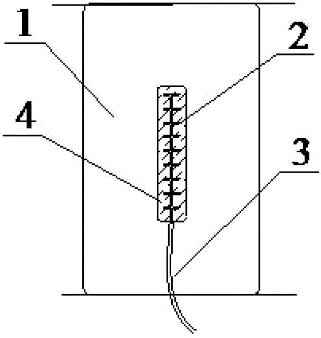 Anchor rod forcemeter for testing underground engineering model