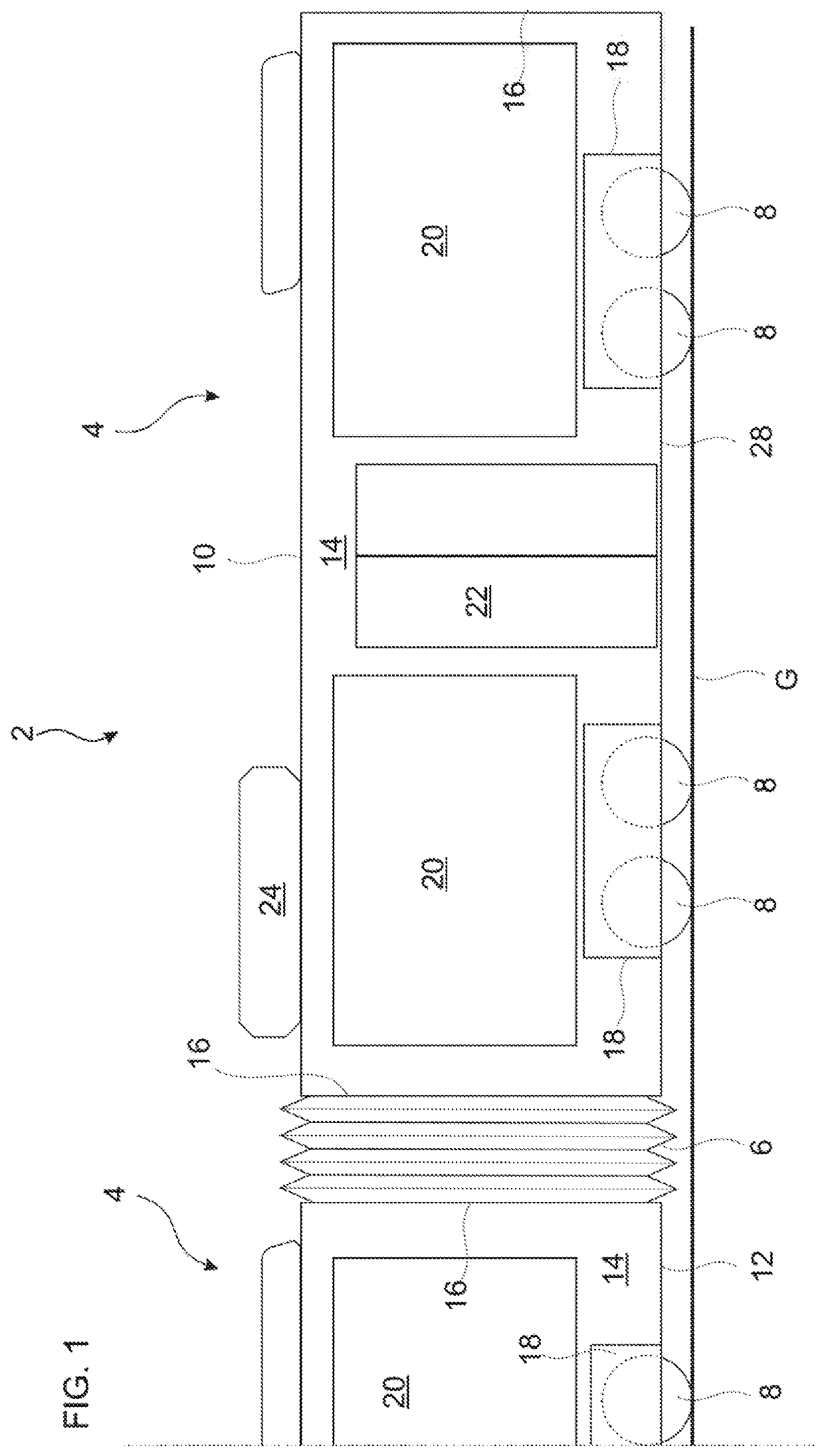 Low platform bus with steering modules