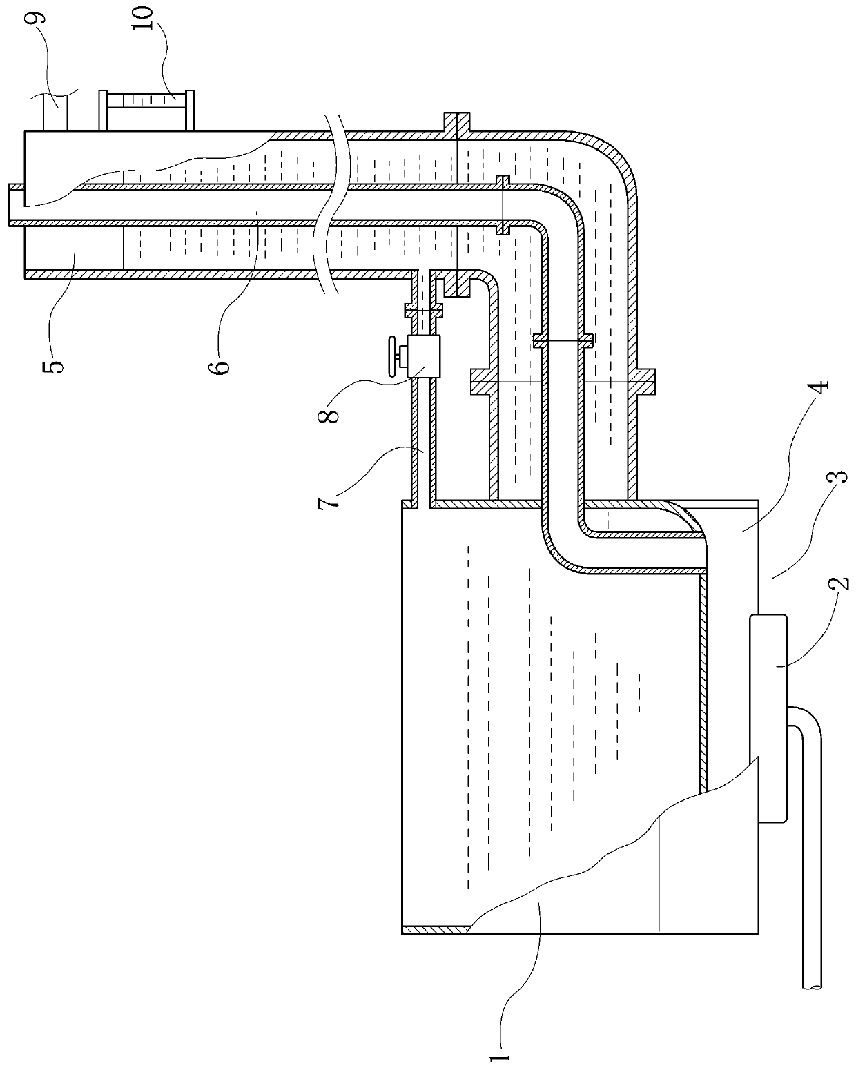 Heating device for food processing