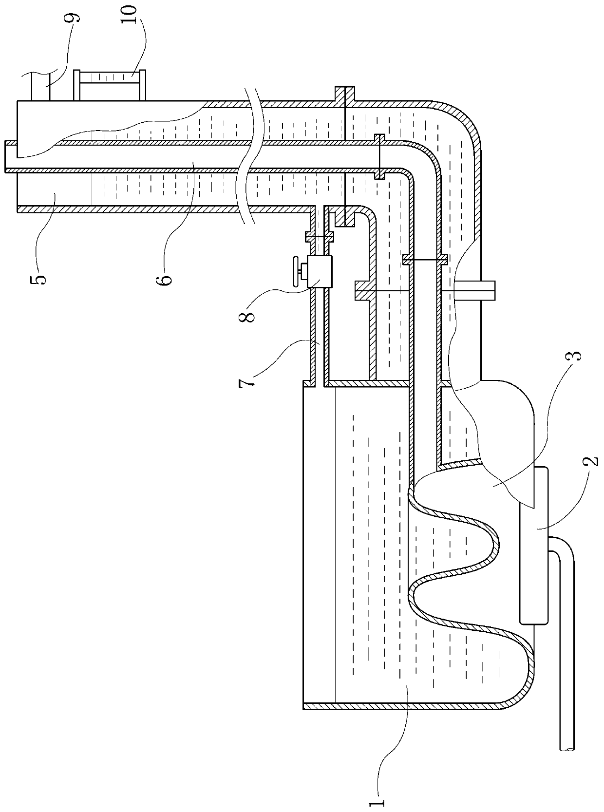 Heating device for food processing