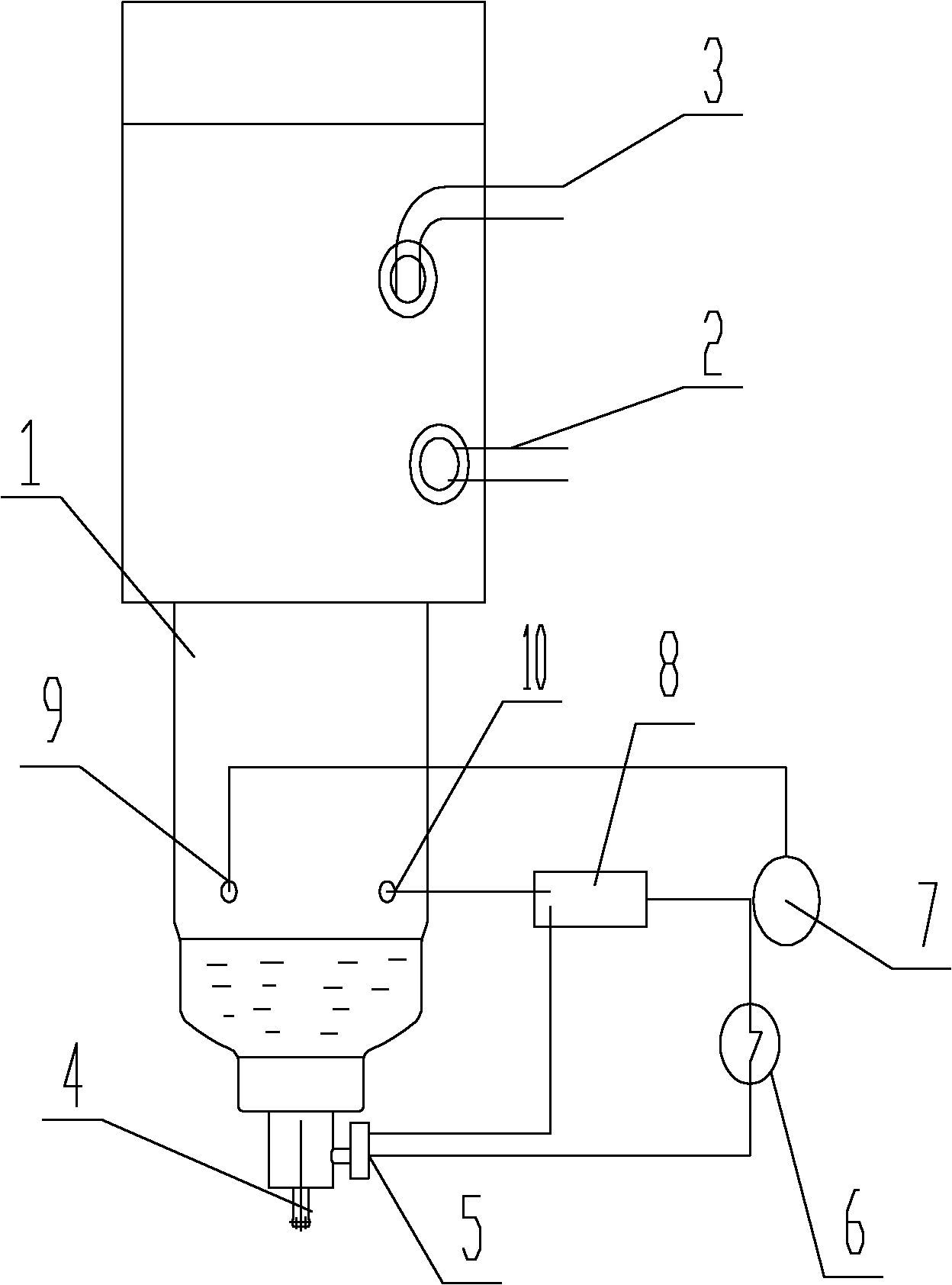 Drainage device, drainage method and oil-water separator for oil-water separation