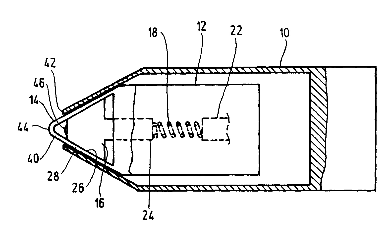 Manual device for examining a body fluid