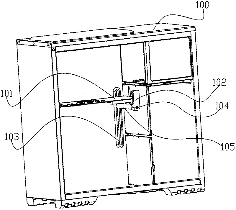 Display card fixing tool in computer cabinet