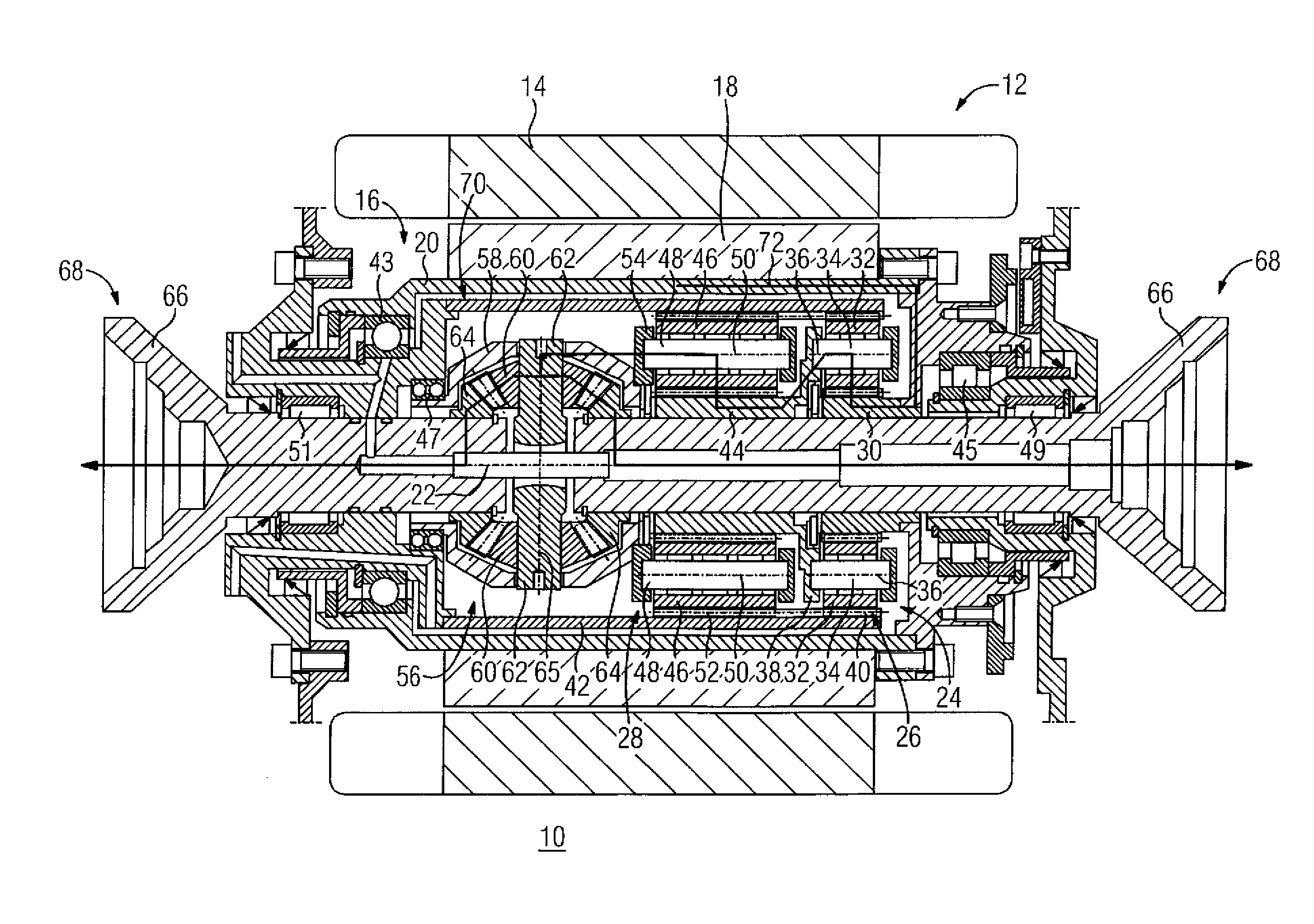 Drive device for a motor vehicle