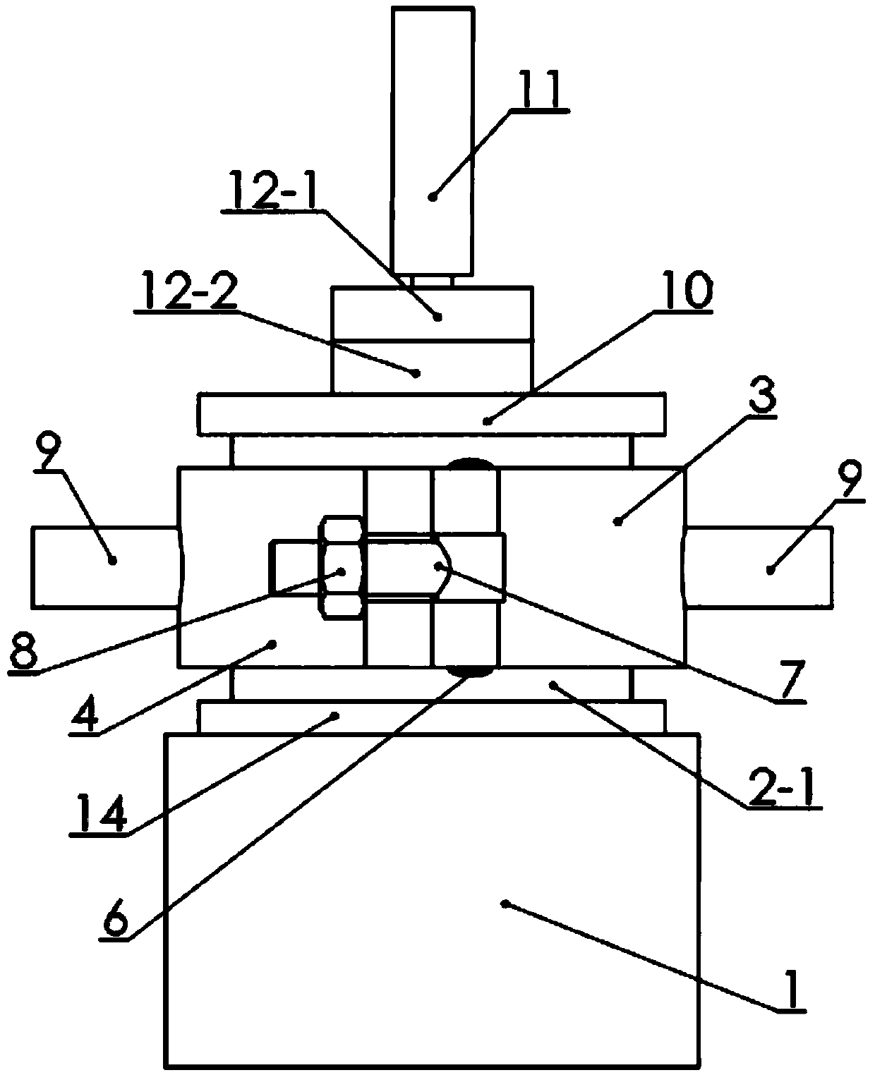 Device and method for testing interlaminar joint strength of pavement layers