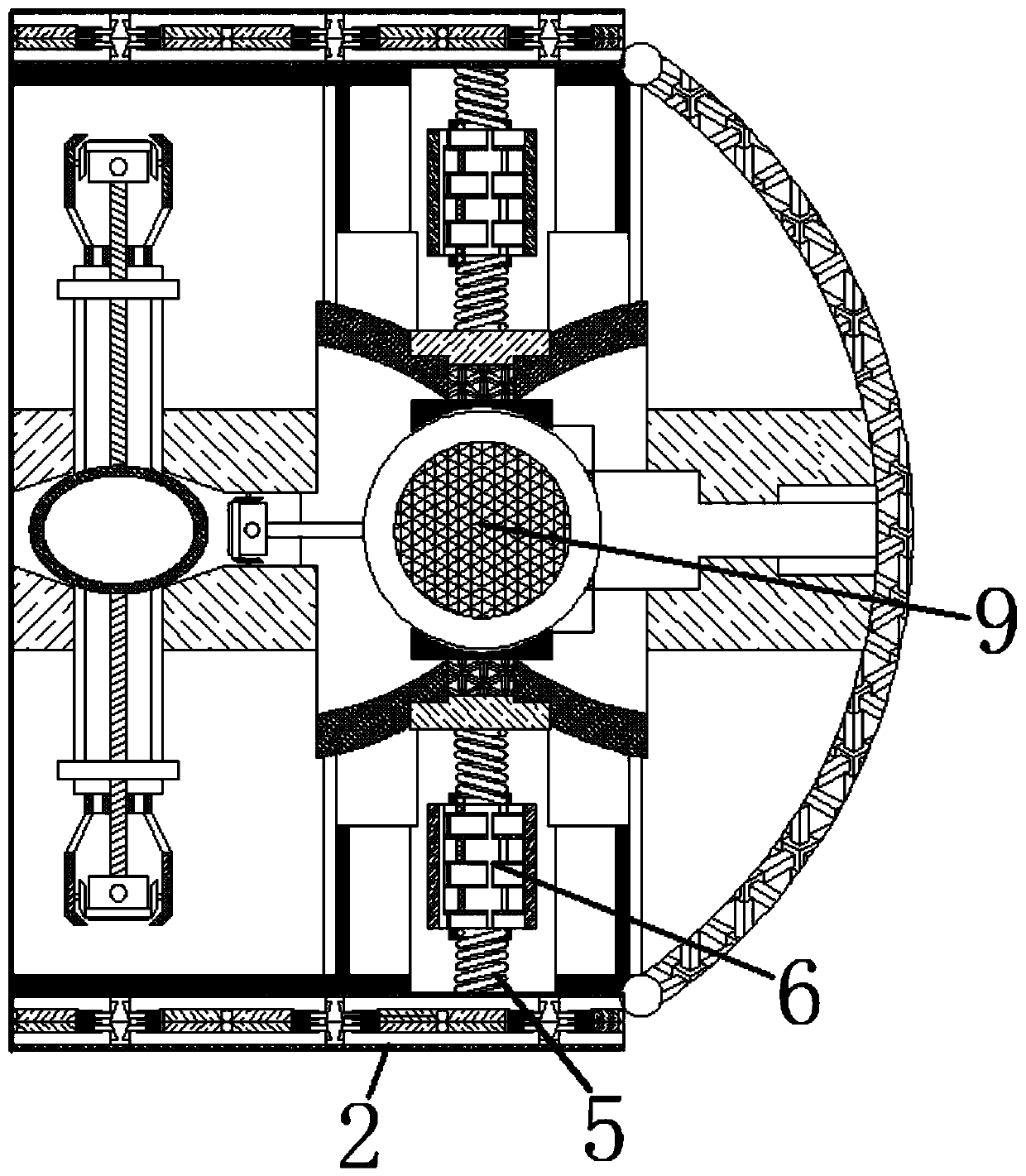 Water seepage textile roller capable of eliminating static electricity