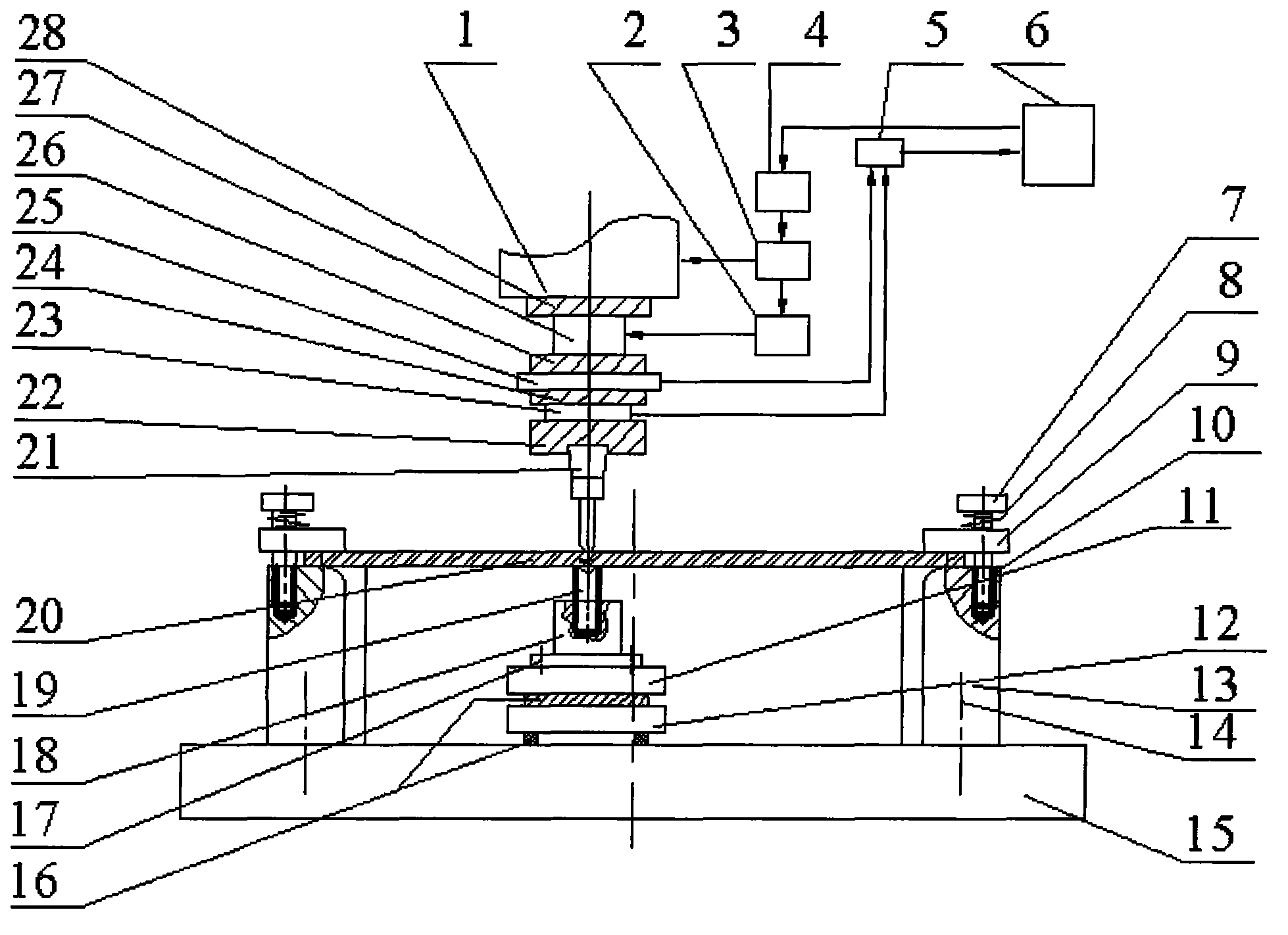 Matching type forming method and device of fuel battery metal flow field plate