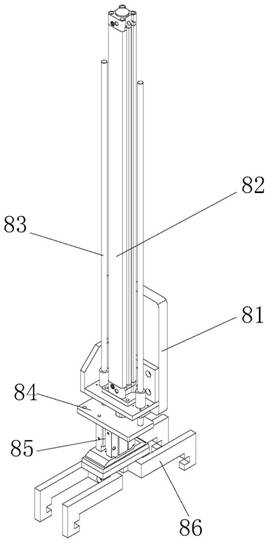 Automatic feeding device for soft magnetic grinding machine and implementation method for automatic feeding device