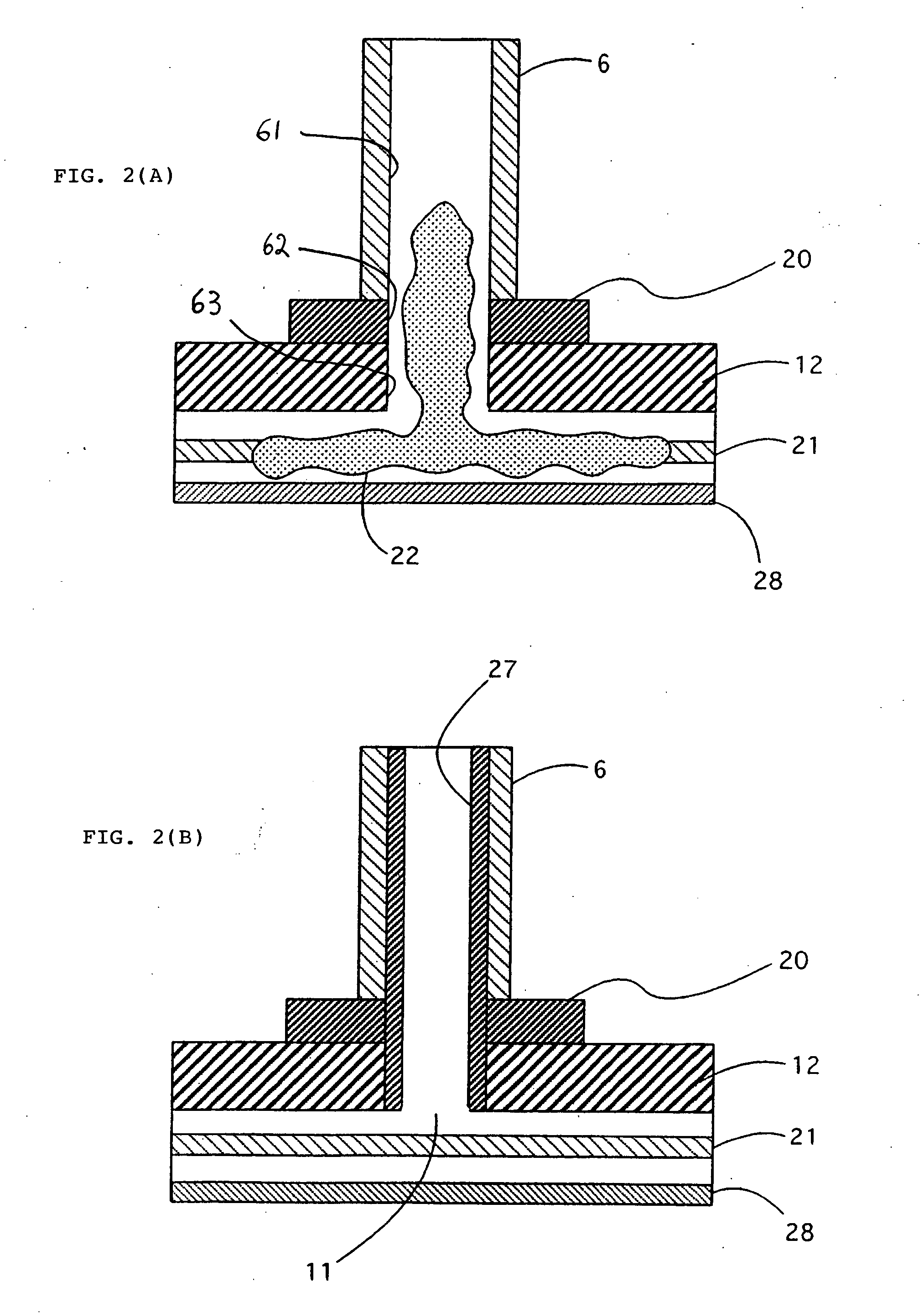 Plasma processing apparatus with insulated gas inlet pore