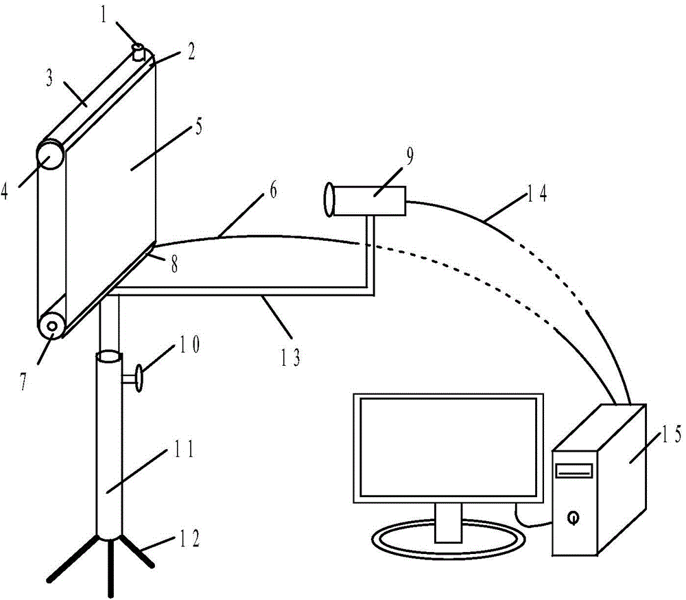 Automatic monitoring device and method of micro agricultural insects based on machine vision