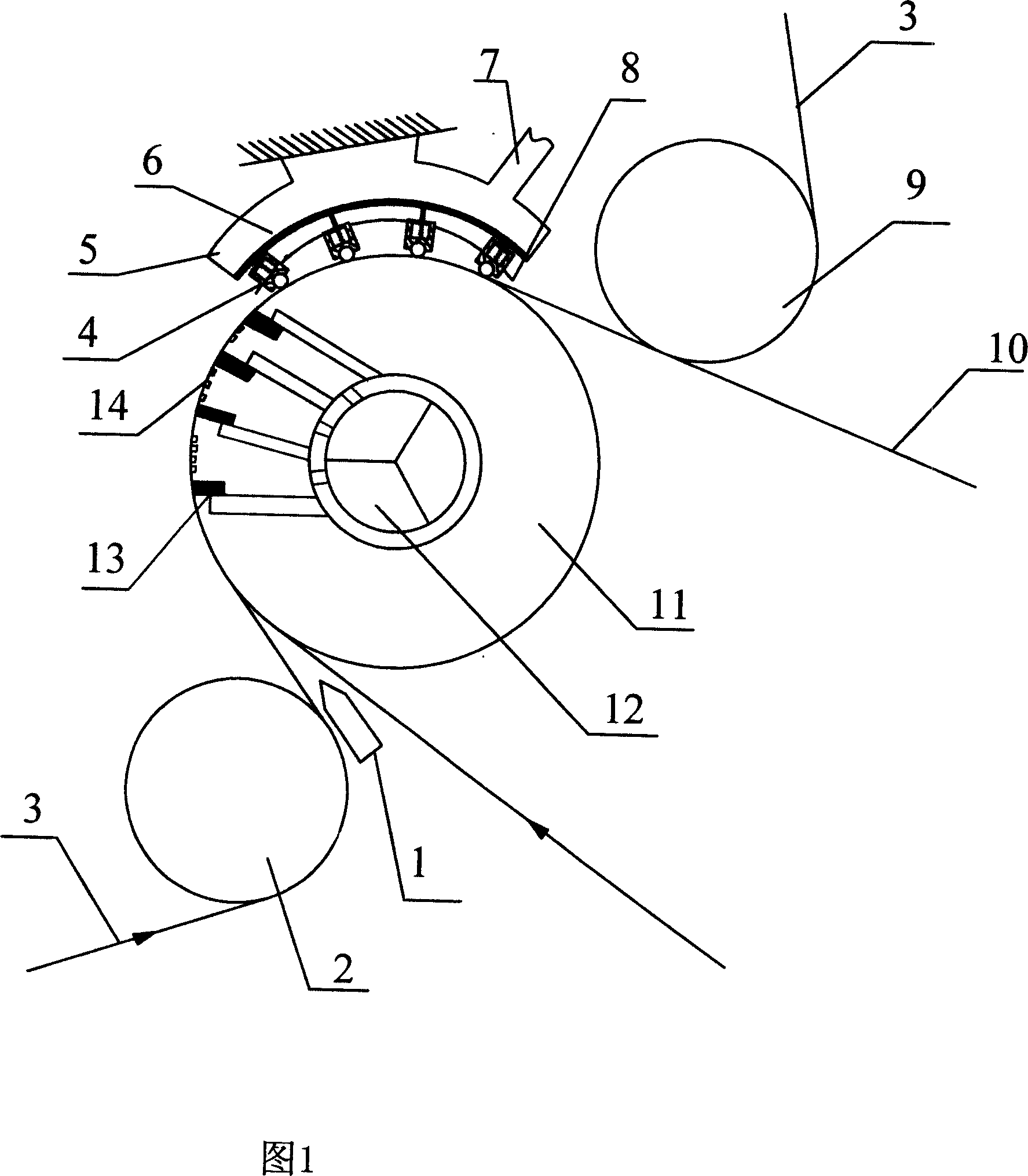 Internet vacuum drum shaping apparatus used for high speed thin sheet toilet paper machine