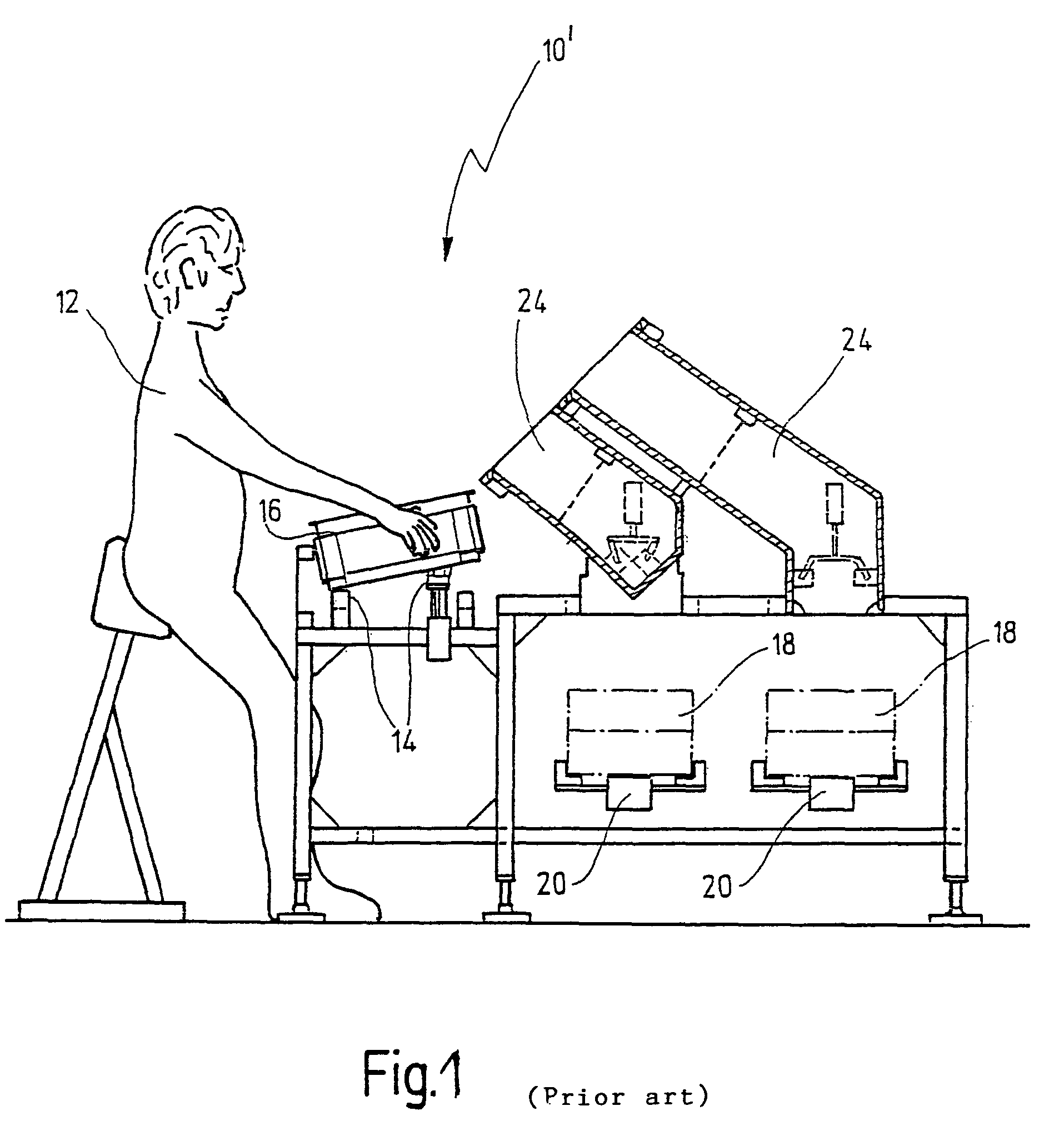 System and method for order picking of articles into order containers