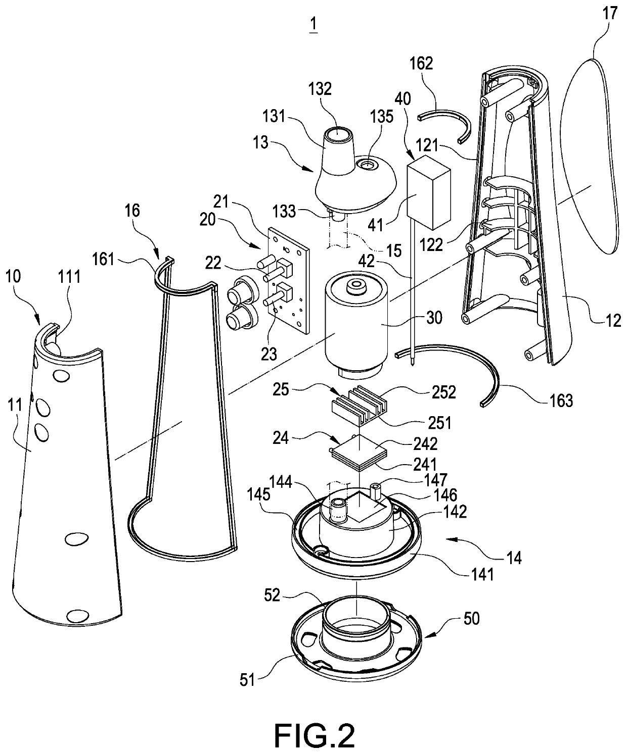 Negative pressure massage device with cold feeling mechanism and massage stick thereof