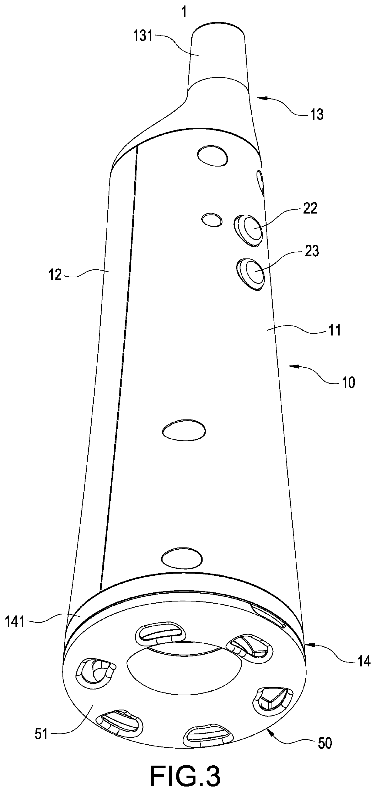 Negative pressure massage device with cold feeling mechanism and massage stick thereof