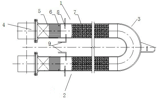 Multifunctional radiant tube combustion device