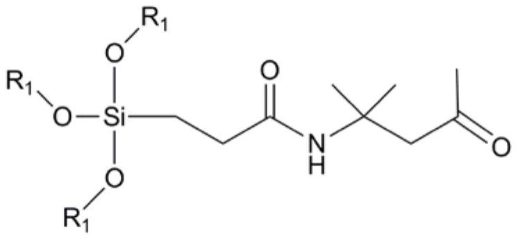 Ketone-hydrazine crosslinking type water-based fluoride-free fabric waterproof finishing agent as well as preparation method and application thereof