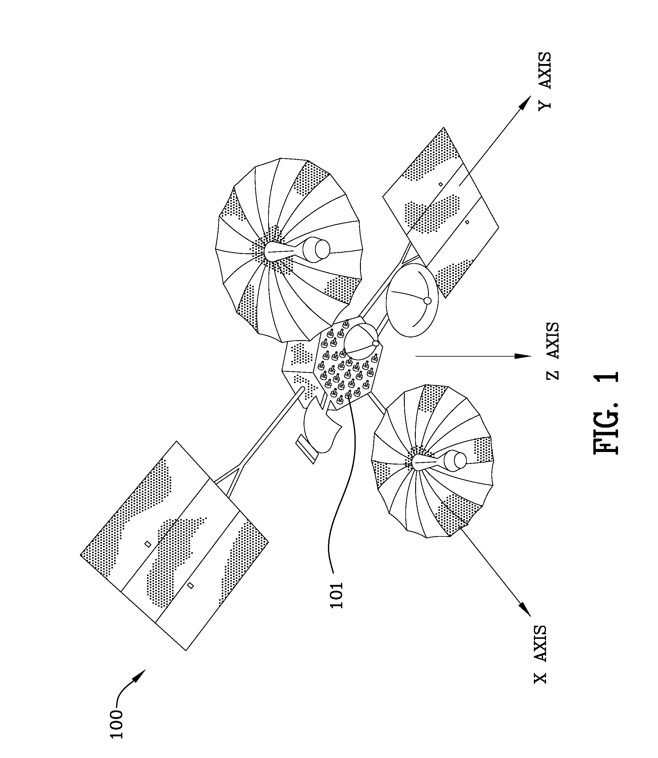 Cup waveguide antenna with integrated polarizer and OMT