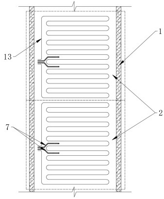 Structure surface anti-condensation temperature adjusting system and control method