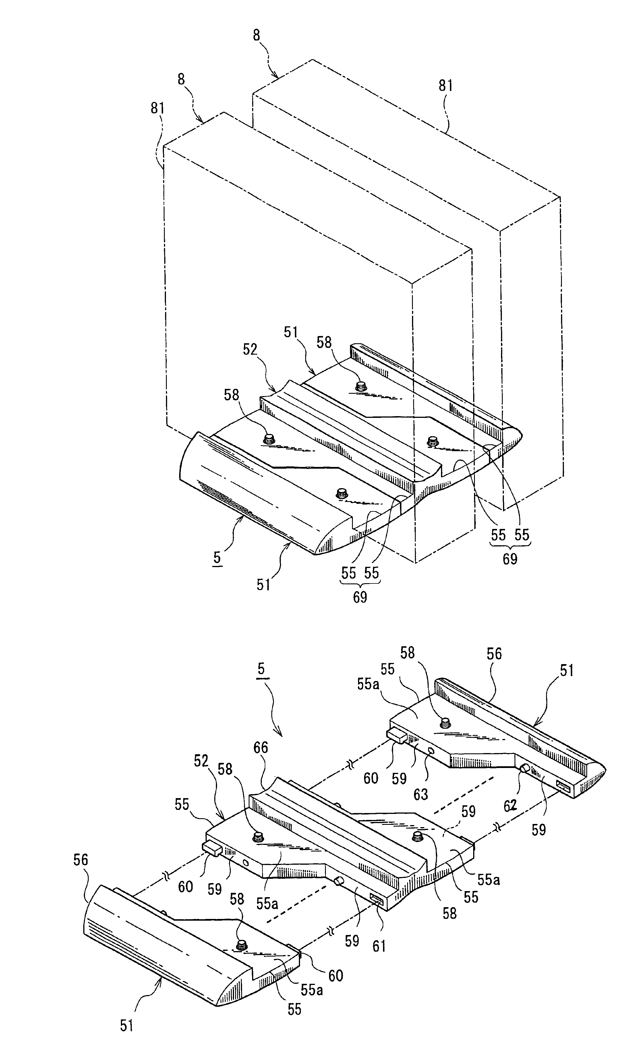 Stand for installing plurality of box bodies