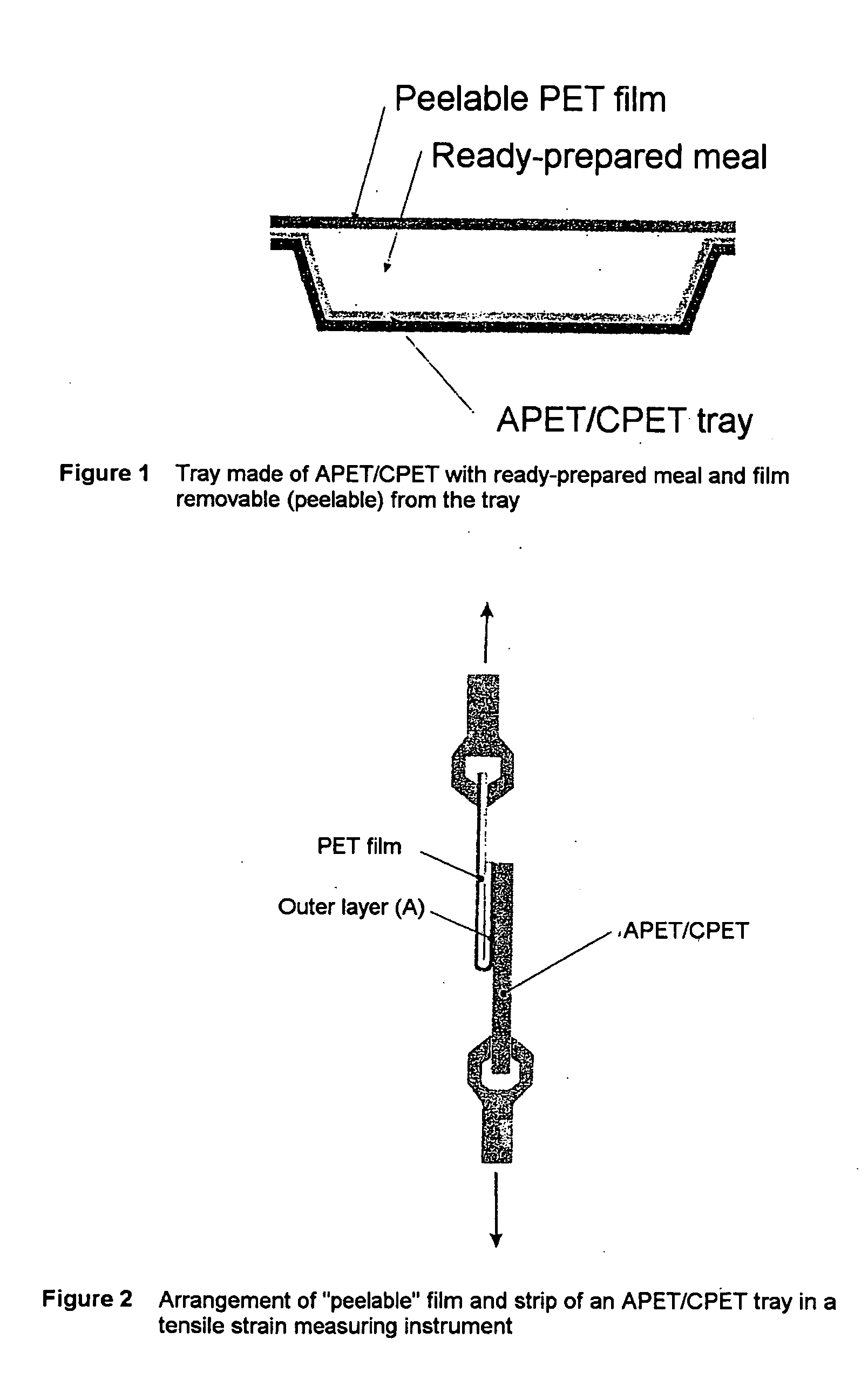 Process for producing a heatsealable and peelable polyester film