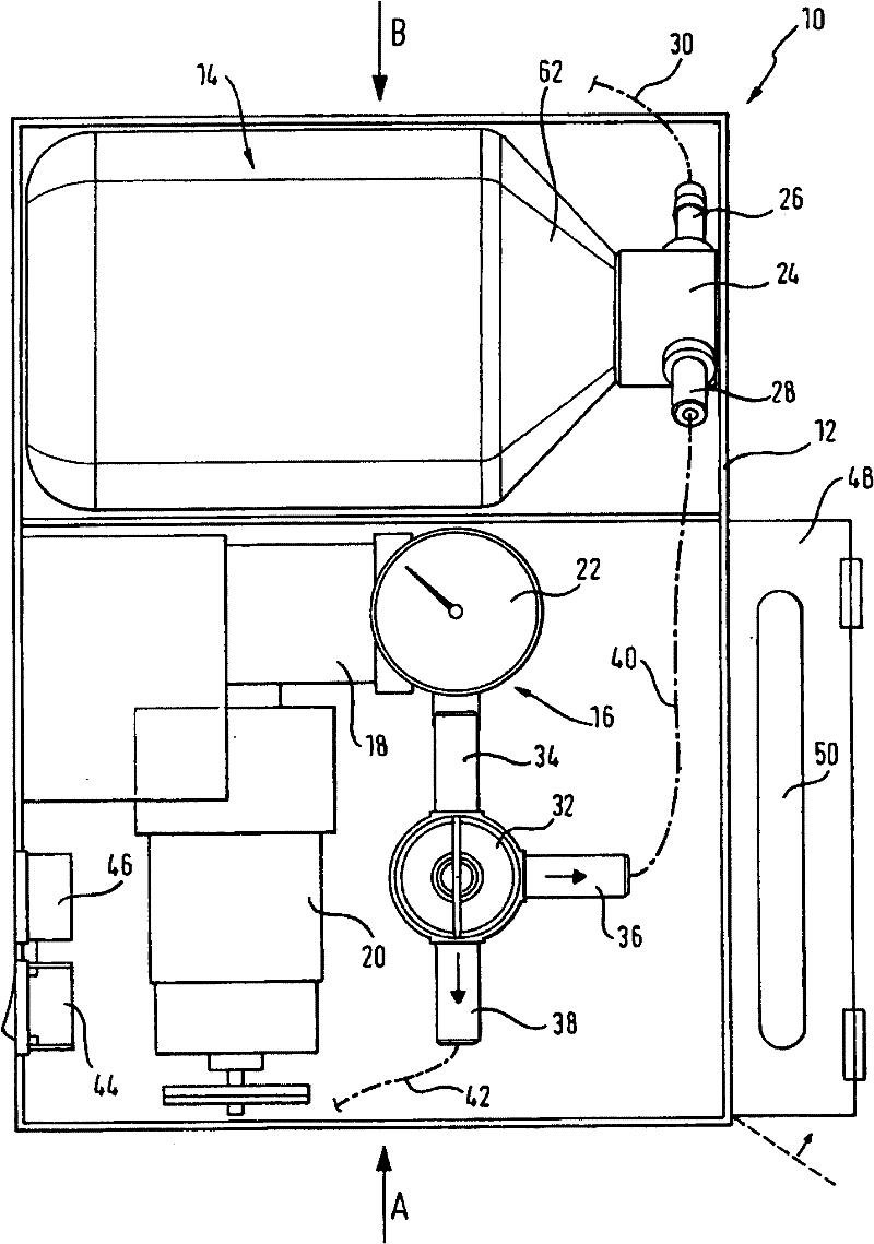 Device for introducing air and/or sealant into a tire